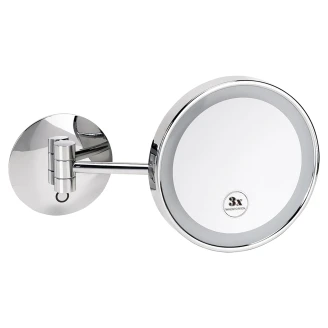 Makeup-Spejl med LED-belysning <strong>Elega</strong>  Krom Blank 20 cm