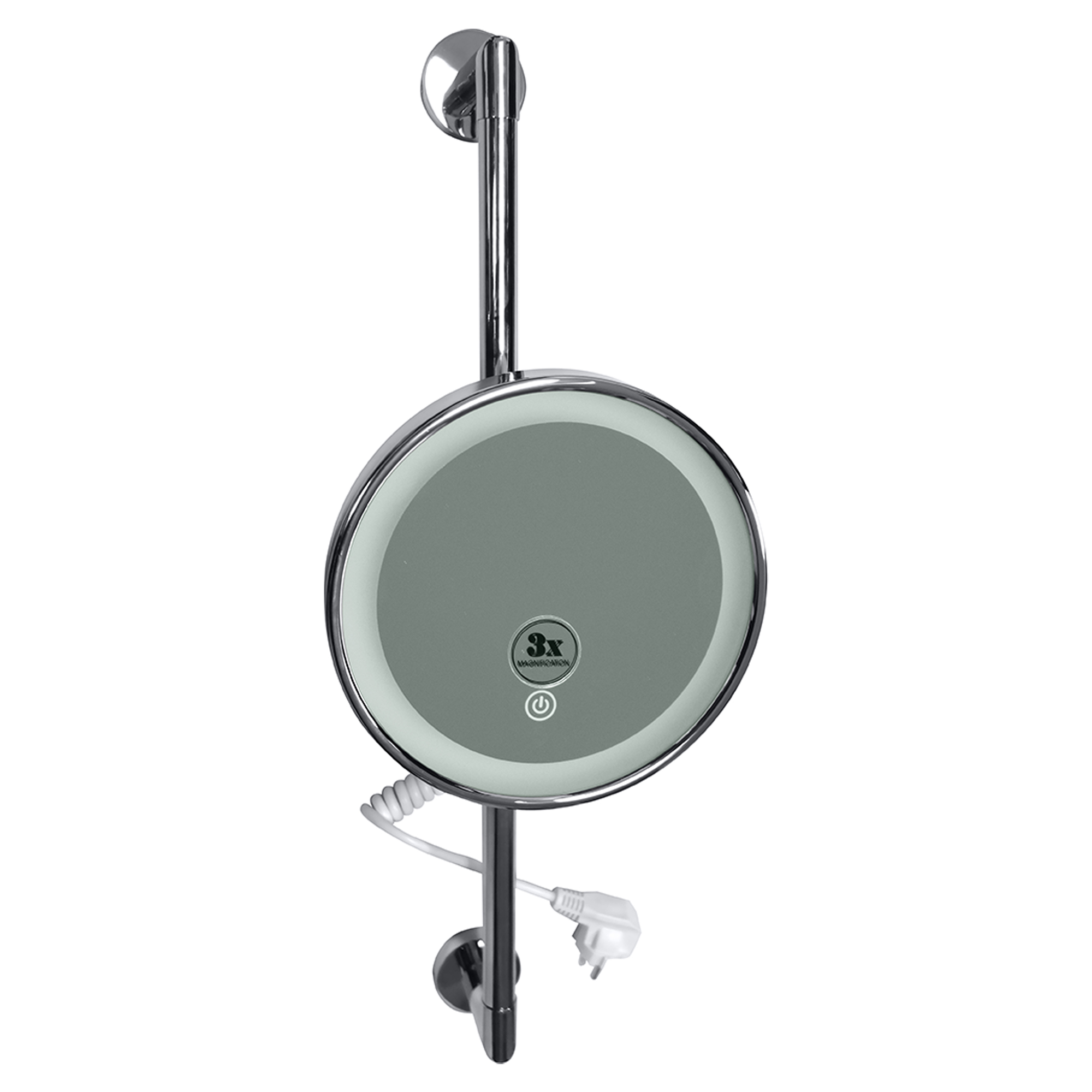 Makeup-Spejl med LED-belysning Elega Krom Blank 20 cm