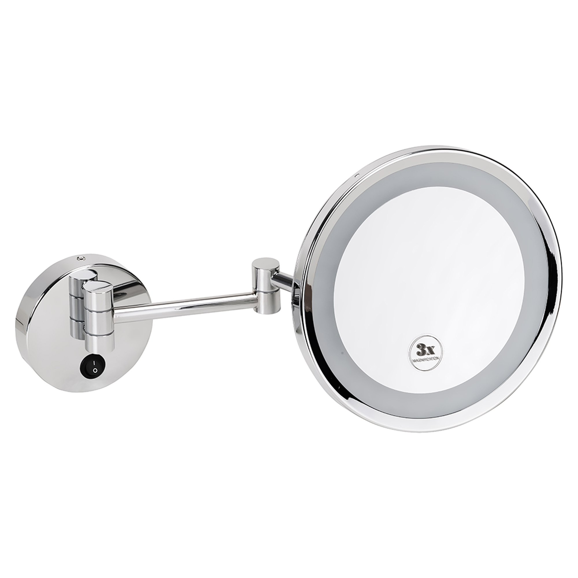 Makeup-Spejl med LED-belysning Elega Krom Blank 24 cm