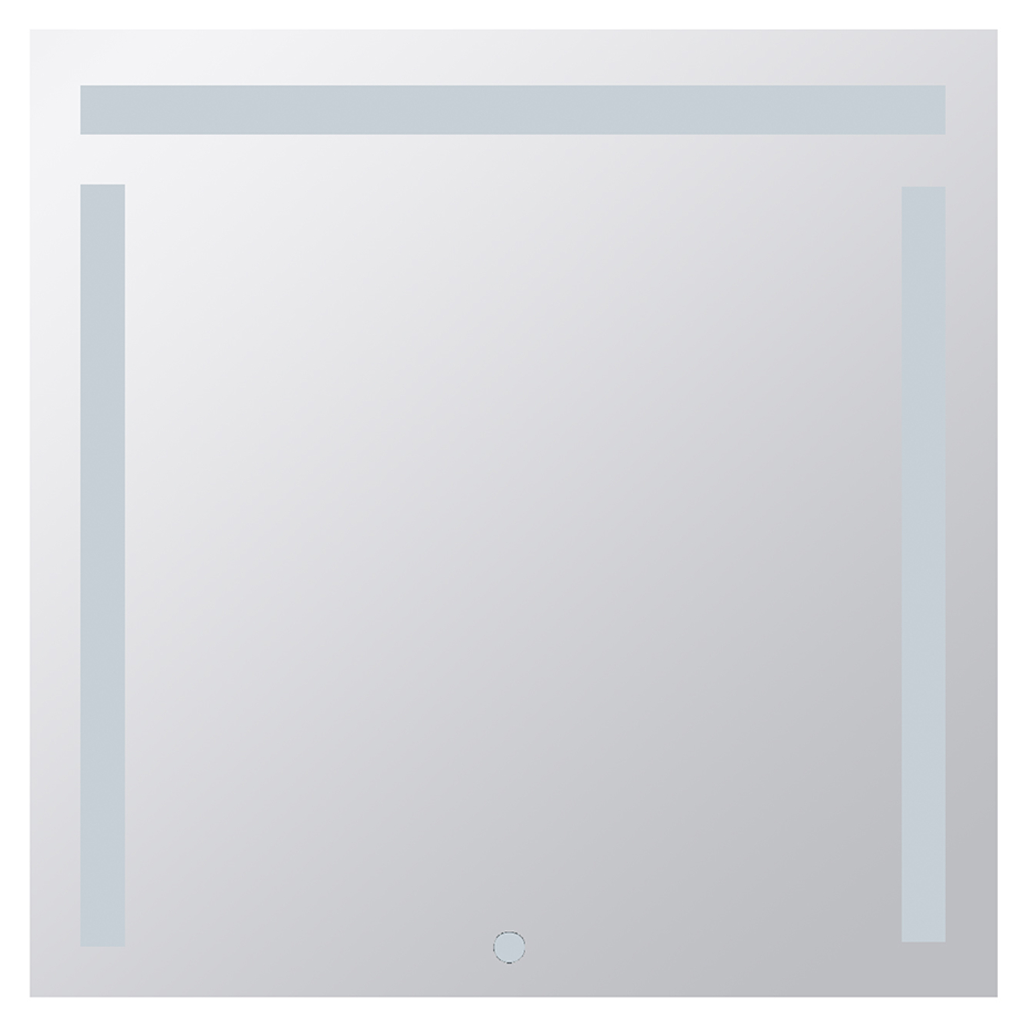 Spejl med LED-belysning Ironelle 80x80 cm med Berøringssensor