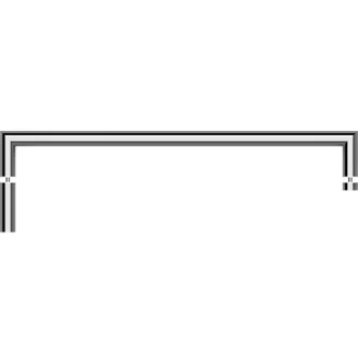 Håndklædeholder til Glasdør <strong>Holmstrand</strong>  Krom Blank 45 cm