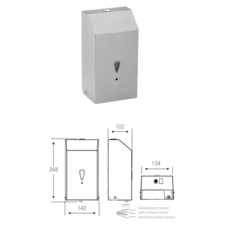 Automatisk Skumsæbedispenser Krom Mat 1100 ml