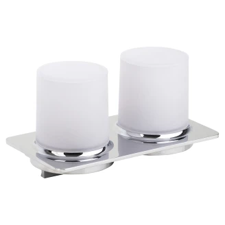 Dobbelte Sæbedispenser <strong>Cendre</strong>  Krom Blank 200 ml