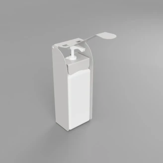 Håndbetjent Sæbedispenser Krom Mat 1000 ml