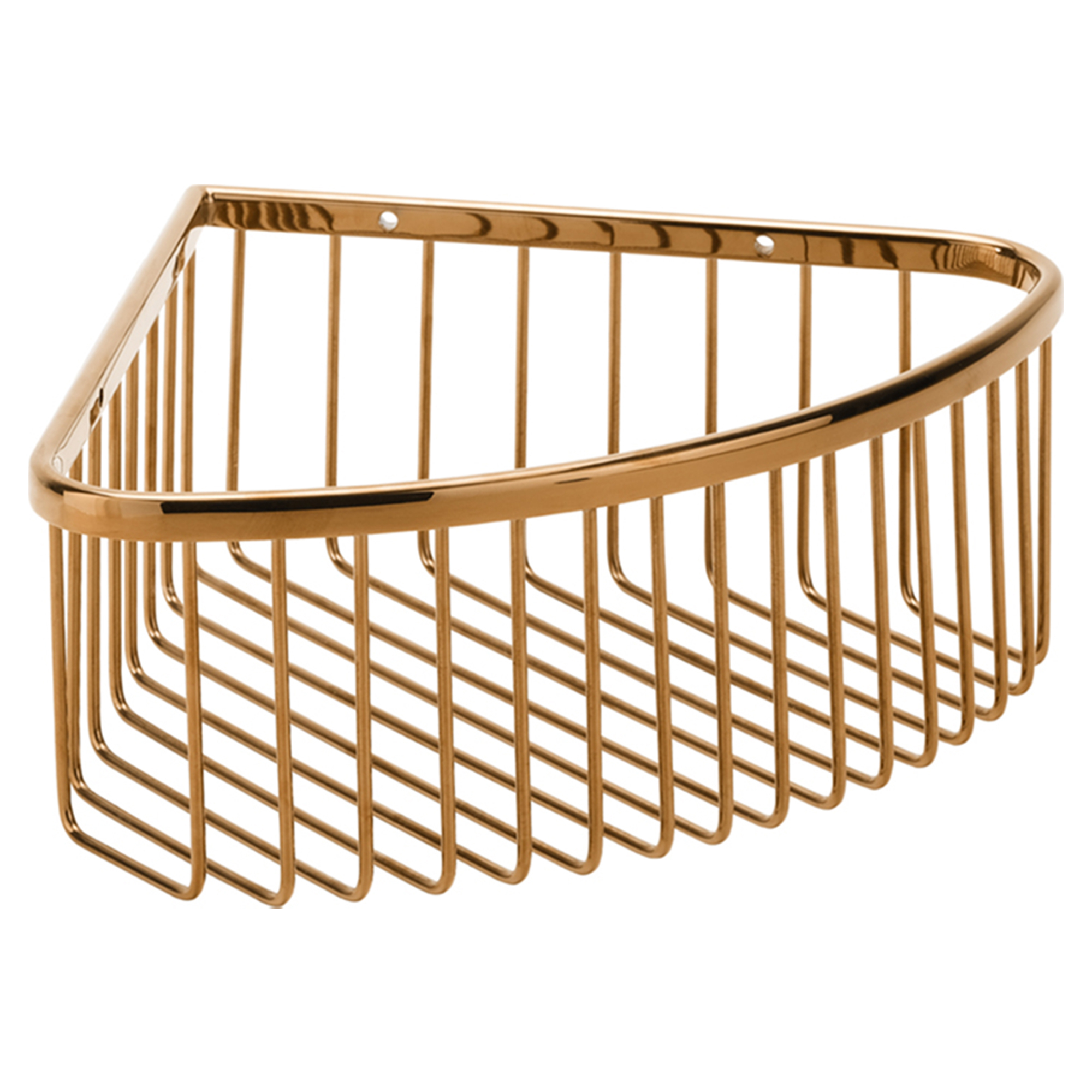 Hjørnebadeværelseshylde Salina Guld Kobber Blank