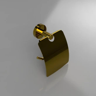Toiletpapirholder med Låg <strong>Salina</strong>  Guld Blank