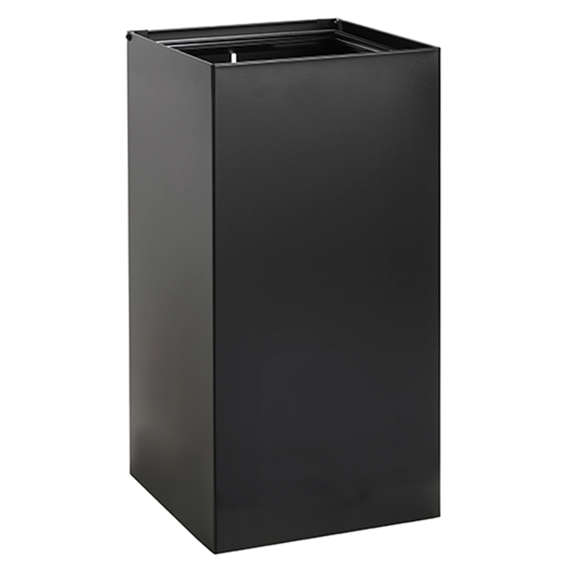 Vægmonteret Affaldsbeholder Sort Mat 25 L