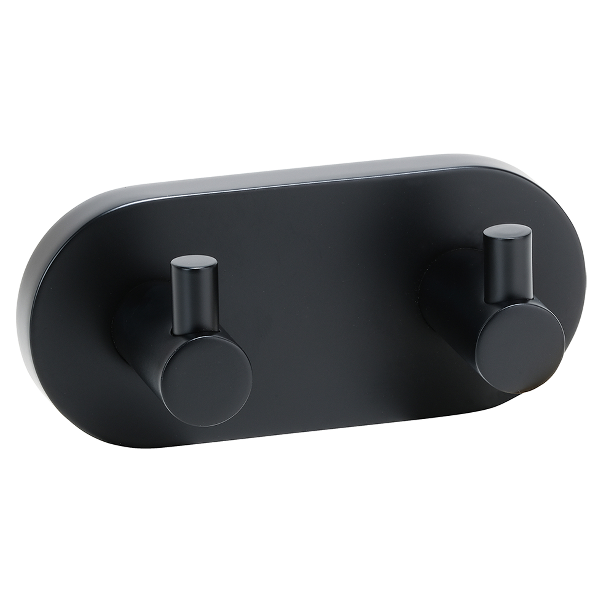 Knagterække med 2 Knager Ektorp Sort Mat