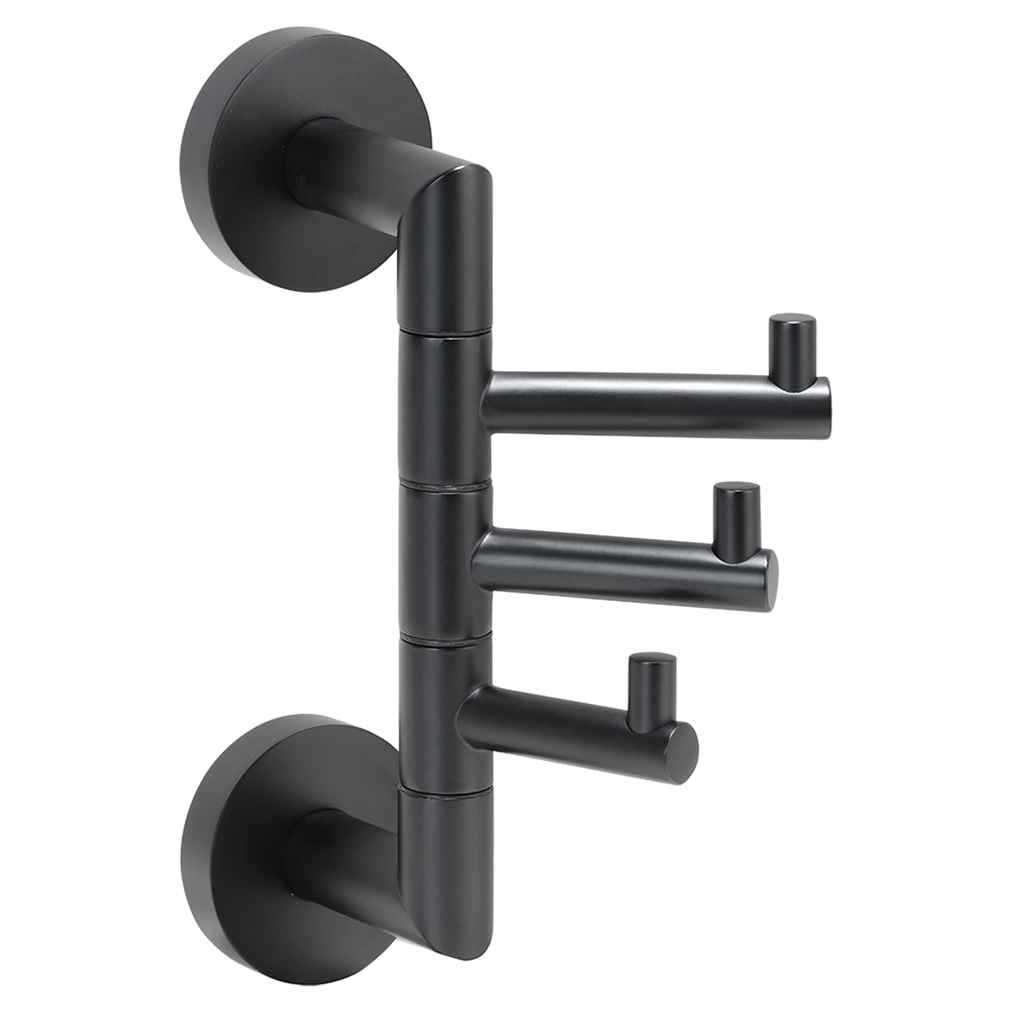 Knagterække med 3 Knager Ektorp Sort Mat