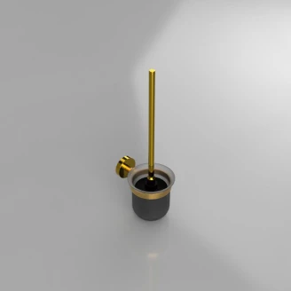 Toiletbørste <strong>Salina</strong>  Guld Blank