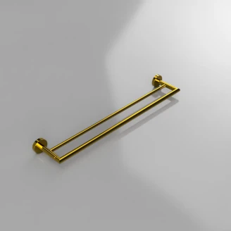 Dobbelte Håndklædestang <strong>Salina</strong>  Guld Blank 60 cm
