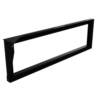 Håndvaskekonsol med Håndklædeholder 49 cm Sort Mat Højre