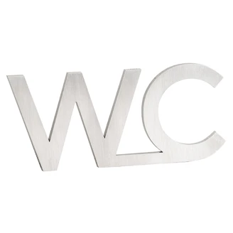 WC Piktogram Krom Blank