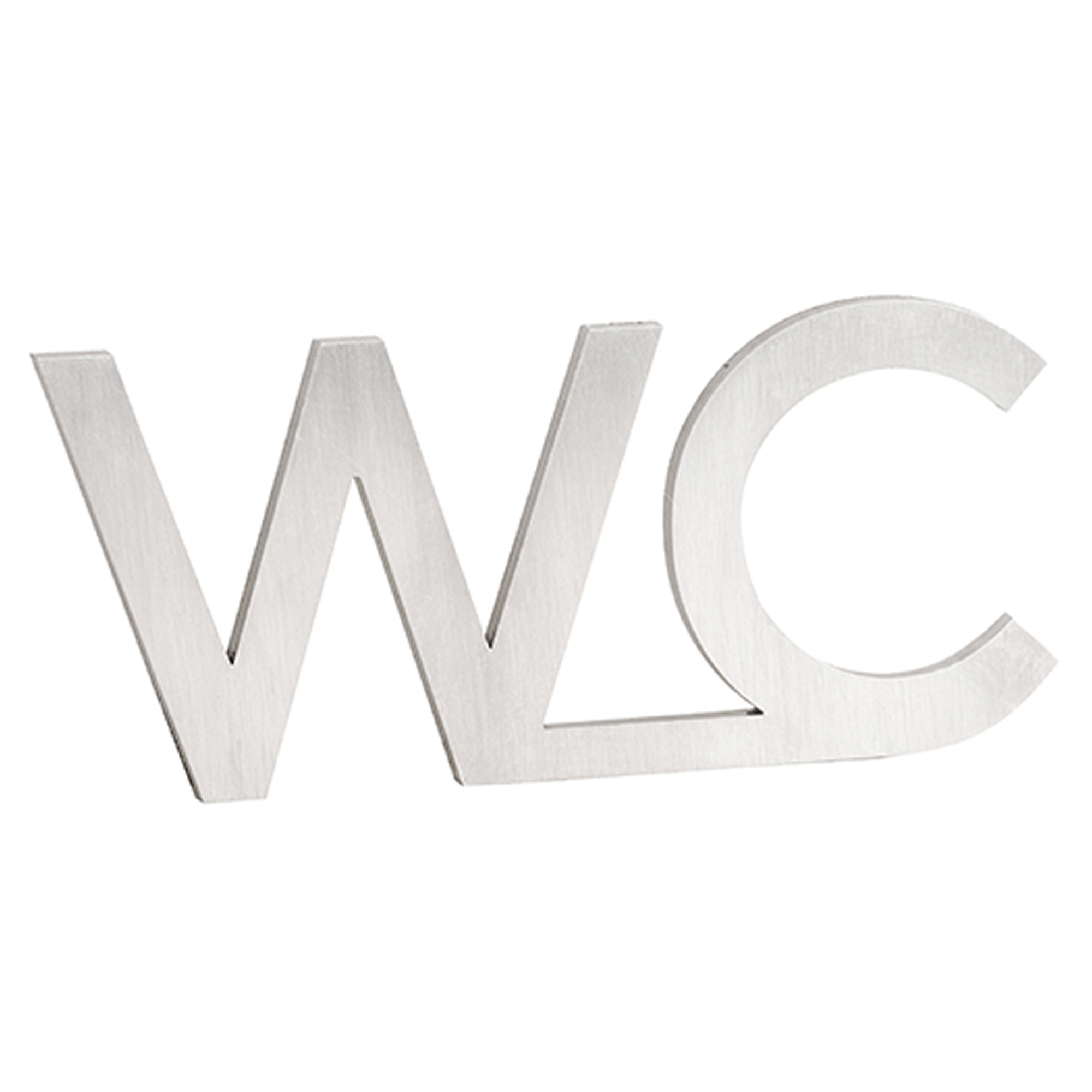 WC Piktogram Krom Blank