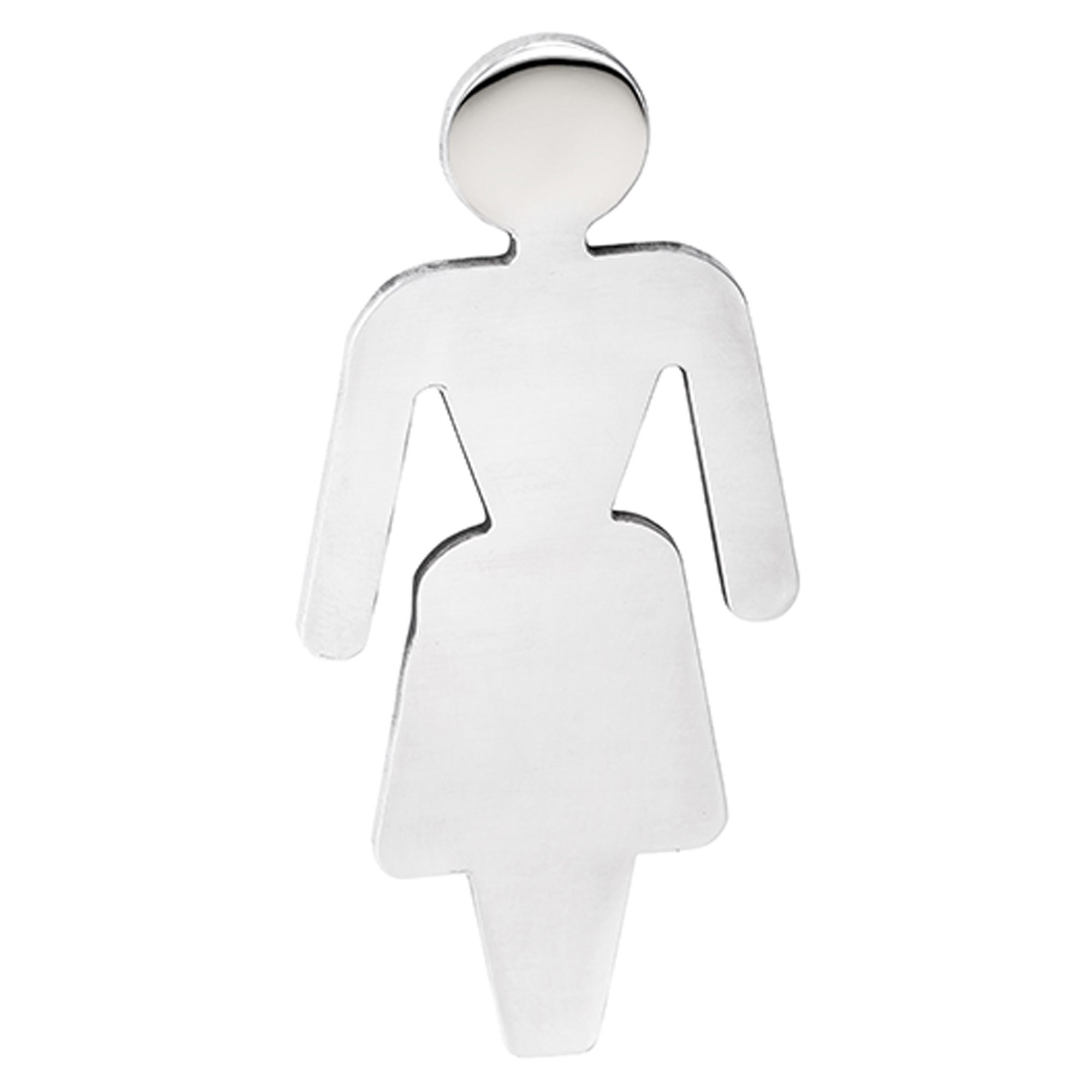 Dametoilet Piktogram Krom Mat