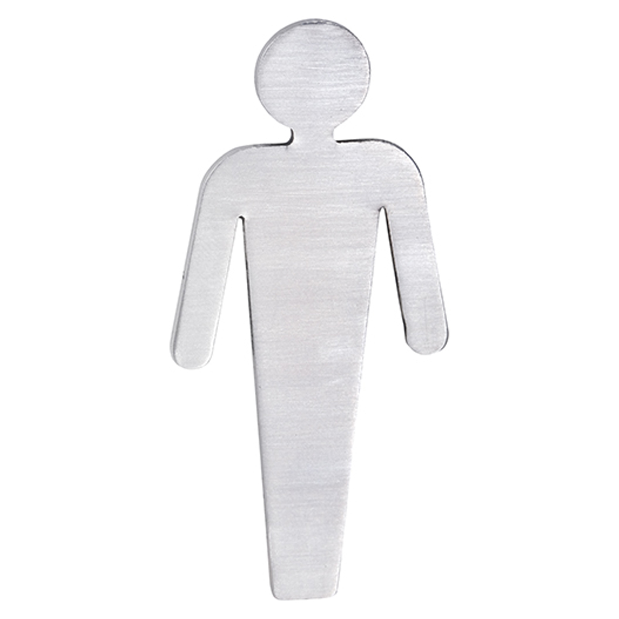 Herretoilet Piktogram Krom Mat