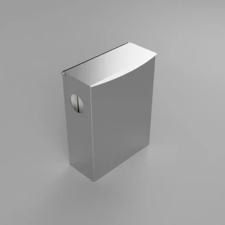 Affaldsbeholder med Dispenser til Hygiejneposer og Plastbeholder Krom Mat