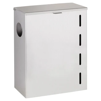 Affaldsbeholder med Dispenser til Hygiejneposer og Plastbeholder Krom Mat