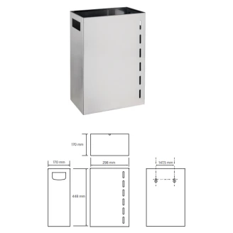Affaldsspand 21 l Krom Mat