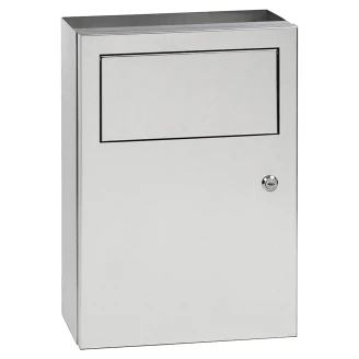 Affaldsbeholder med Opbevaringshylde Krom Mat