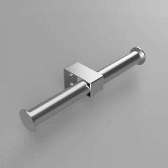 Dobbelt Toiletrulleholder Krom Mat