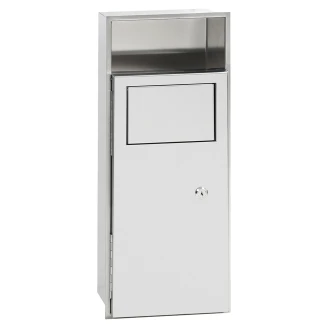 Indbygget Affaldsbeholder med Opbevaringshylde Krom Mat