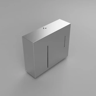 Papirhåndklædedispenser med Sæbedispenser Krom Mat