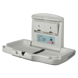 Vægmonteret Puslebord Grå Mat