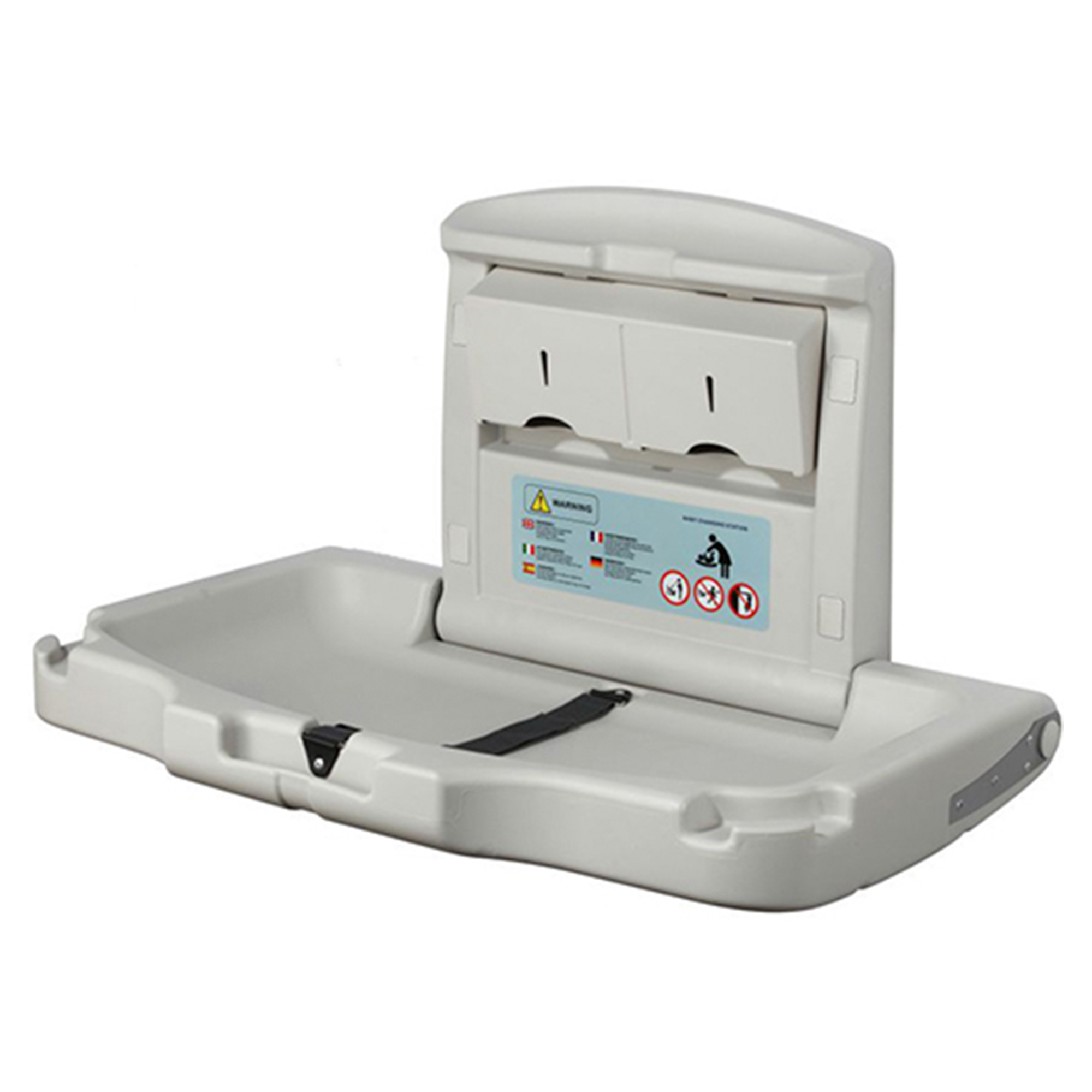 Vægmonteret Puslebord Grå Mat