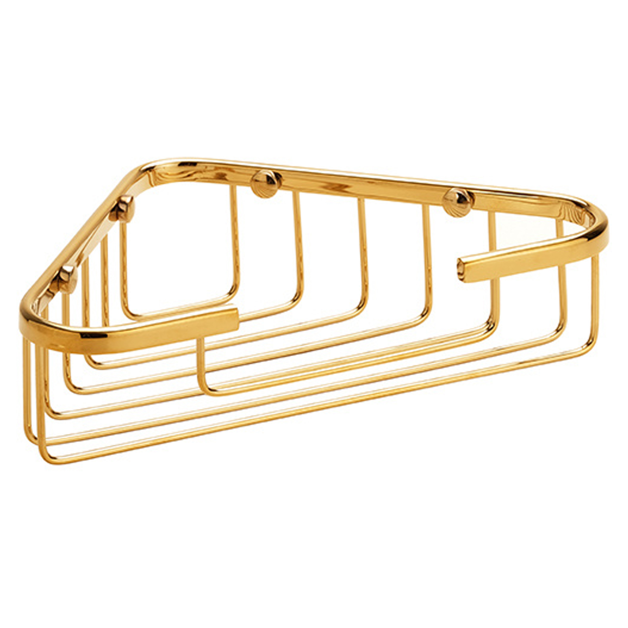 Hjørnebadeværelseshylde Salina Guld Blank