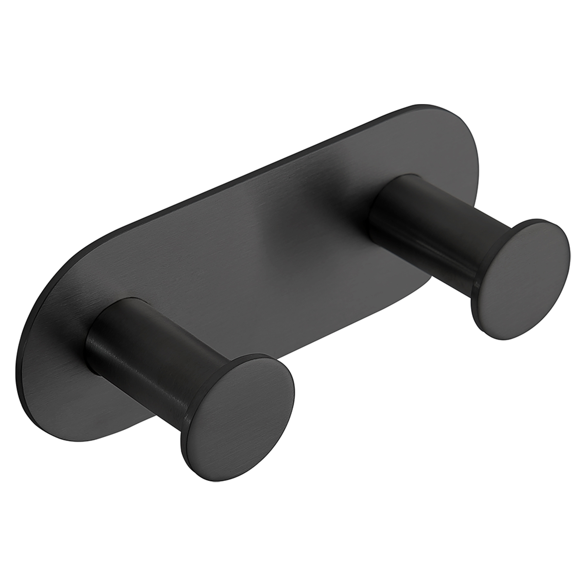 Knagterække med 2 Knager Civio Sort Mat