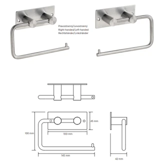 Toiletpapirholder <strong>Civio</strong>  Krom Mat