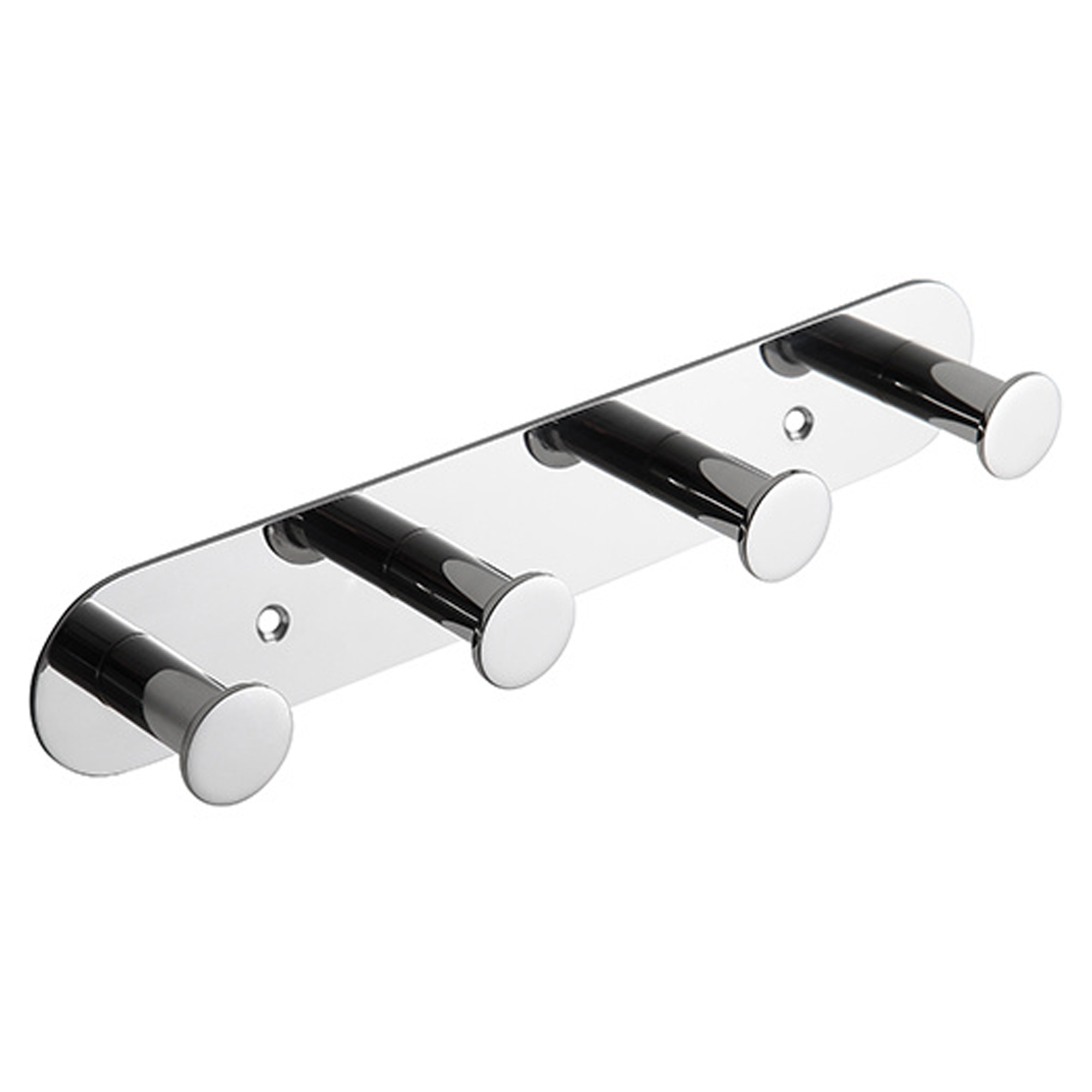 Knagterække med 4 Knager Civio Krom Blank