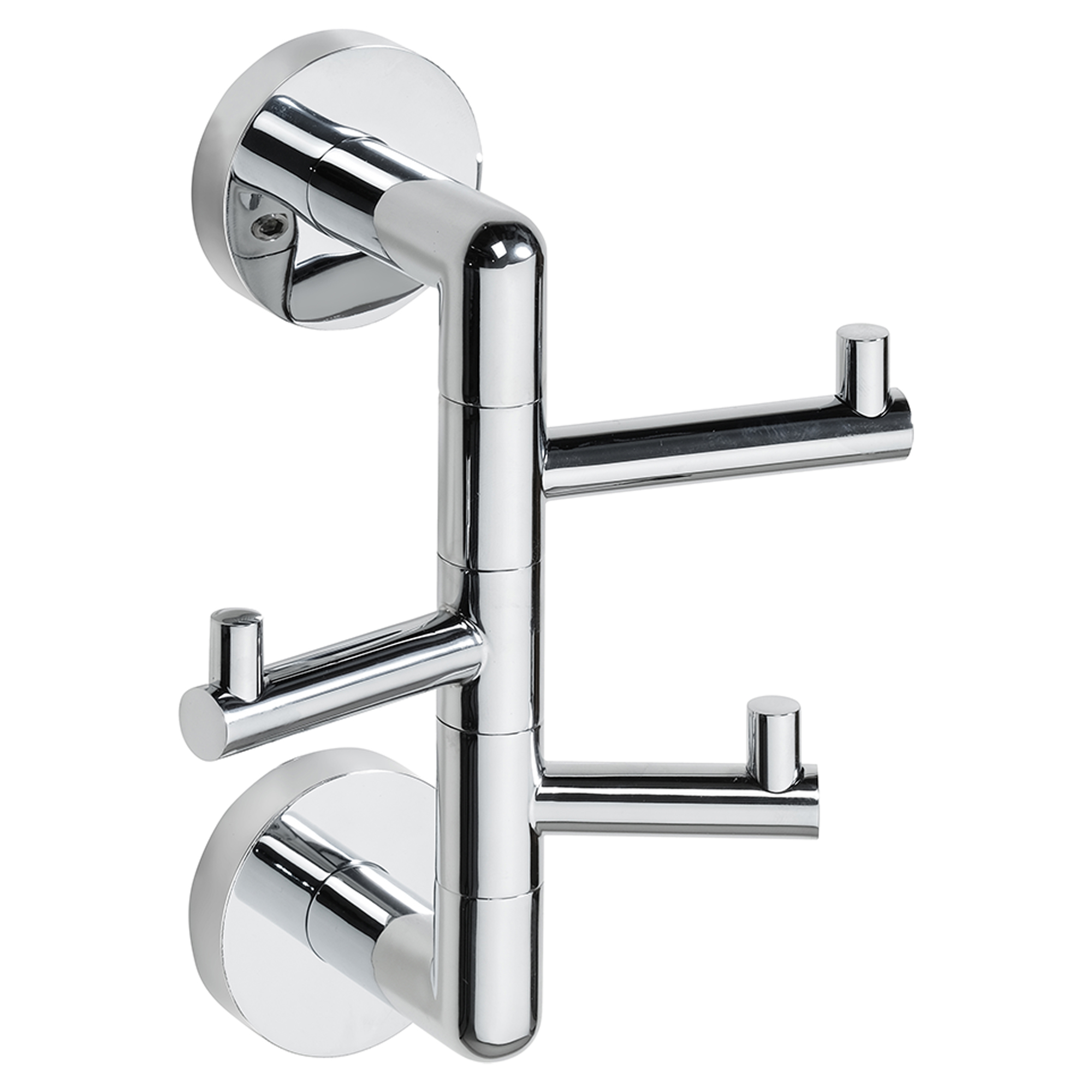 Knagterække med 3 Knager Avora Krom Blank