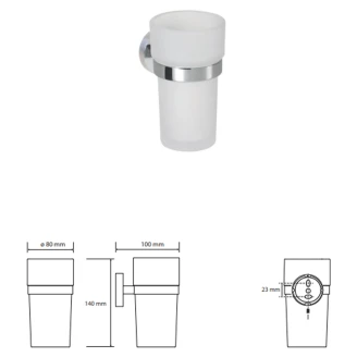 Tandbørsteholder <strong>Avora</strong>  Krom Blank