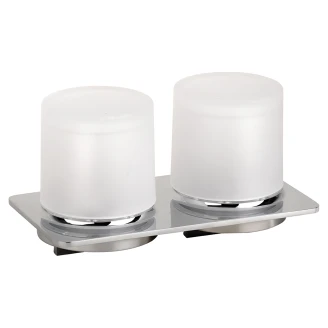 Dobbelt Sæbedispenser <strong>Cendre</strong>  Krom Blank