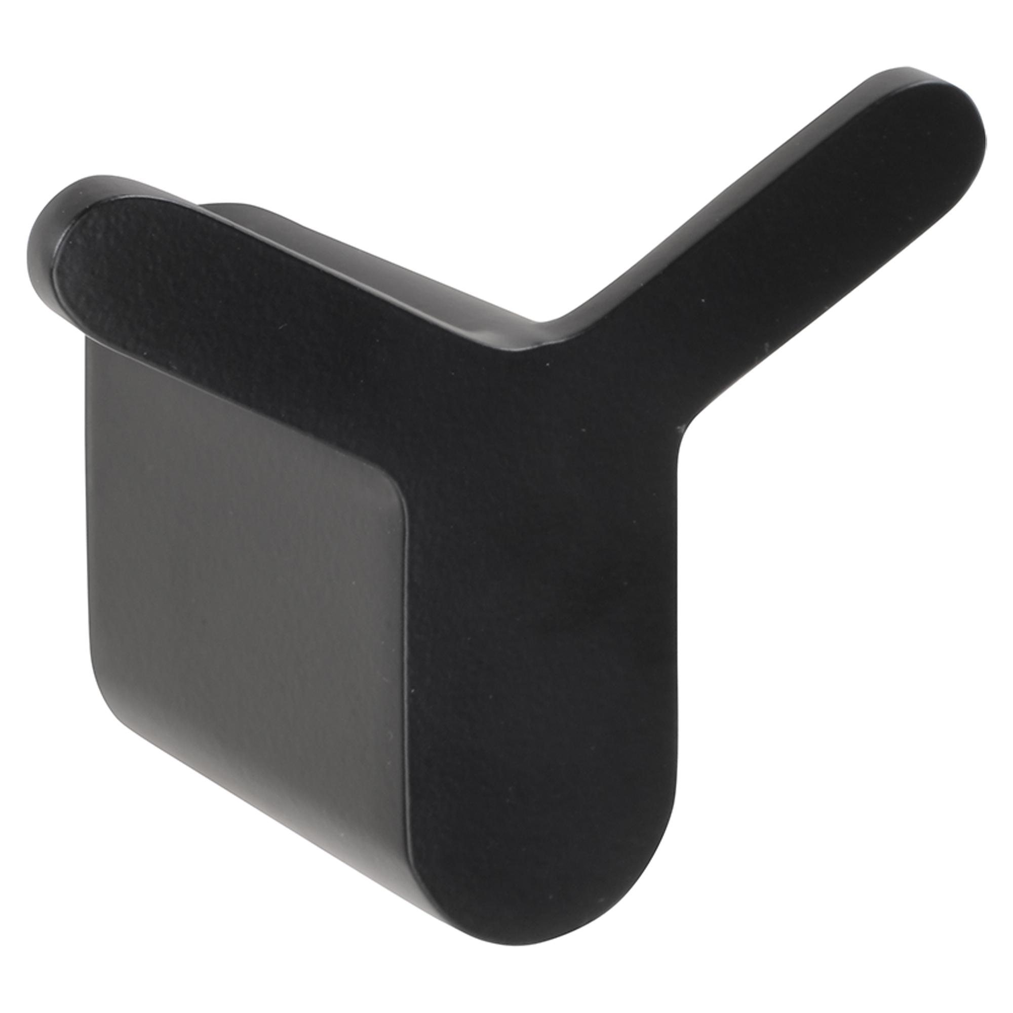 Dobbelt Vægkroge Cendre Sort Mat