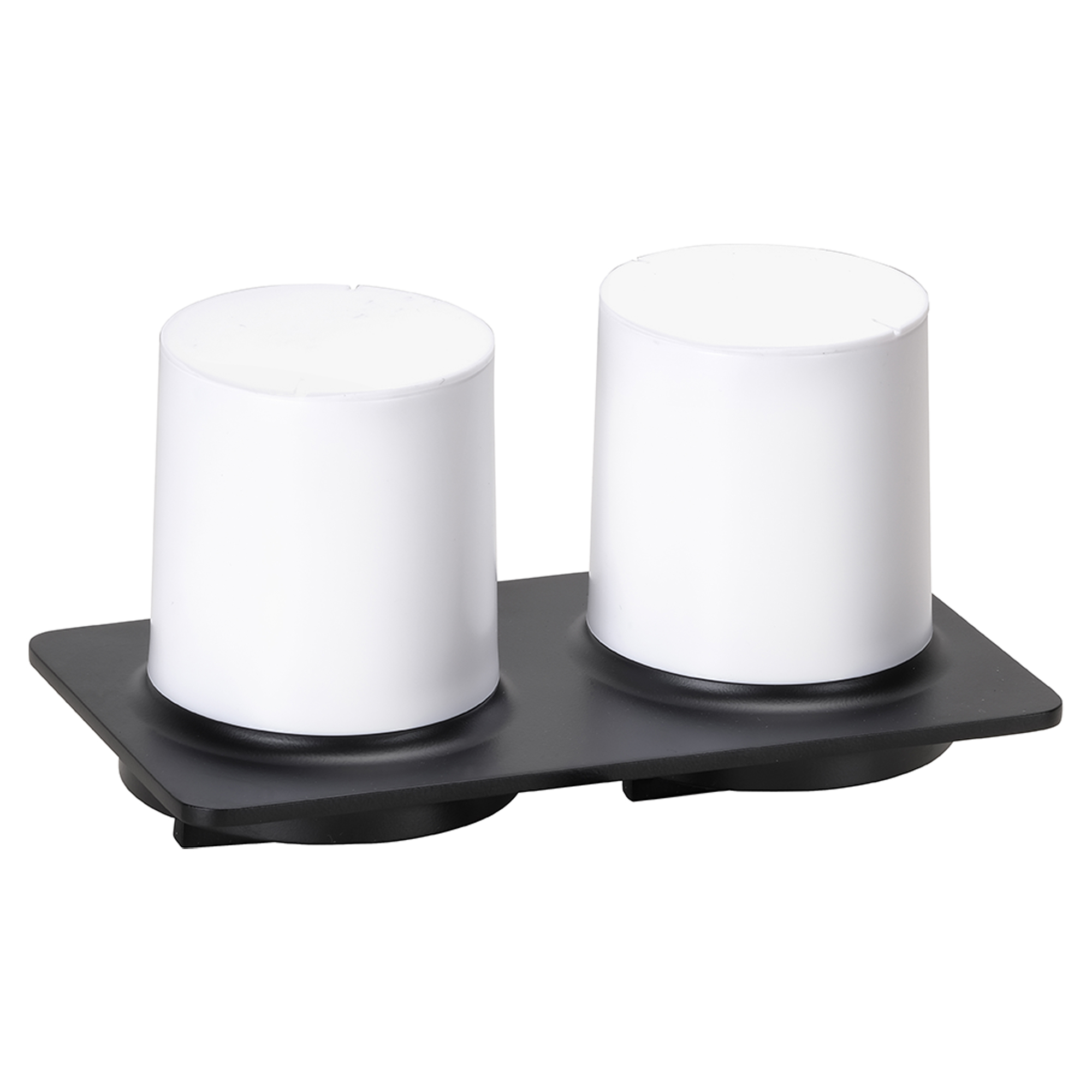 Dobbelt Sæbedispenser Cendre Sort Mat