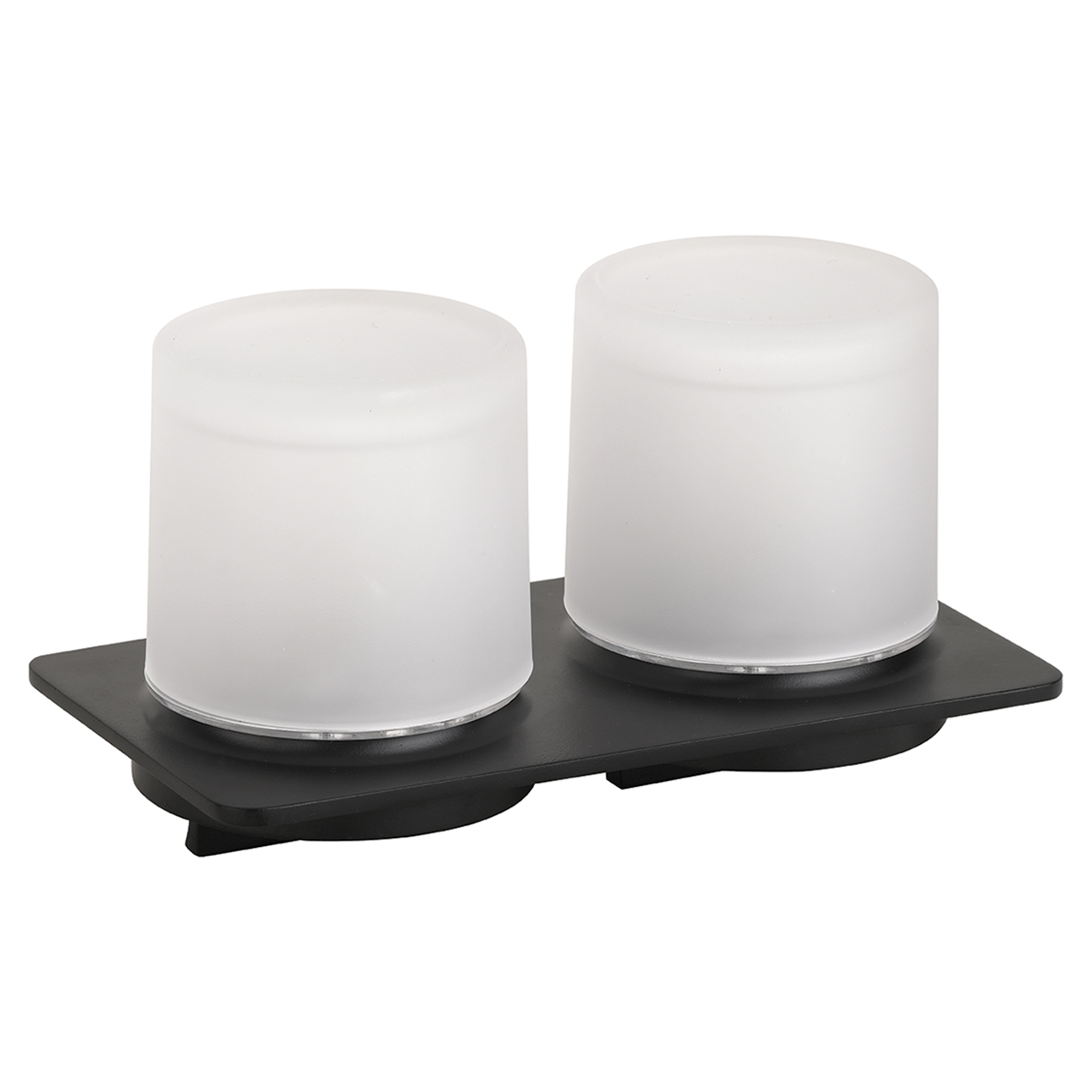 Dobbelt Sæbedispenser Cendre Sort Mat