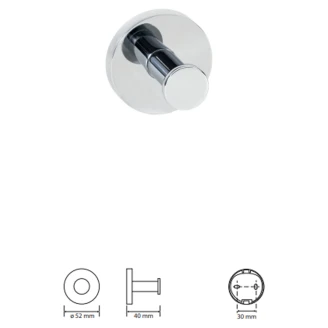 Vægkroge <strong>Ligno</strong>  Krom Blank
