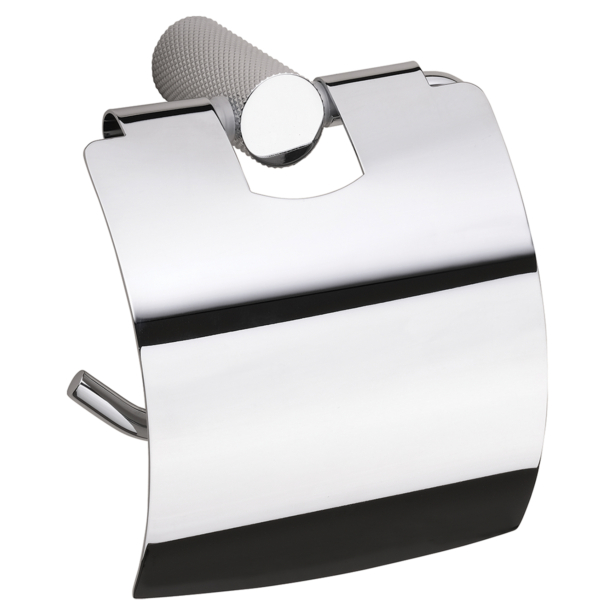 Toiletpapirholder med Låg Charon Krom Blank