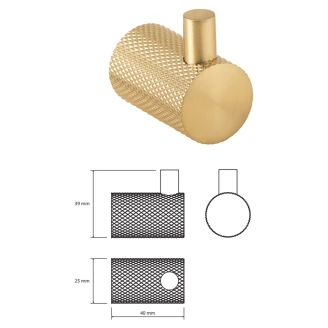 Vægkroge <strong>Charon</strong>  Guld Mat