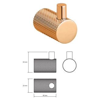 Vægkroge <strong>Charon</strong>  Kobber Mat