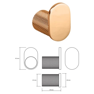 Vægkroge <strong>Charon</strong>  Kobber Mat
