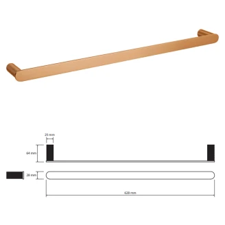 Håndklædestang <strong>Charon</strong>  Kobber Mat