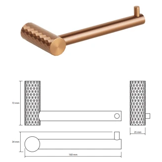 Toiletpapirholder <strong>Reflet</strong>  Kobber Mat