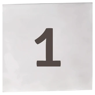 Tal Piktogram 8x8 cm Krom Matt