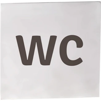 WC Piktogram 8x8 cm Krom Matt