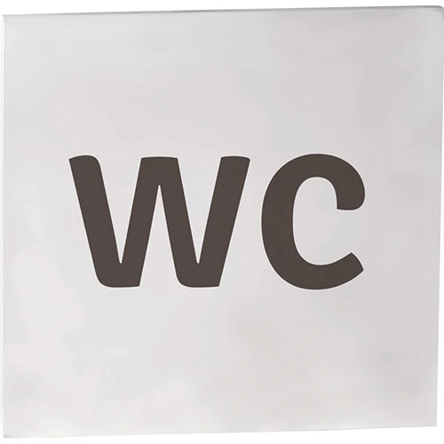 WC Piktogram 8x8 cm Krom Matt