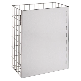 Trådaffaldskurv med Fast Front Krom Matt